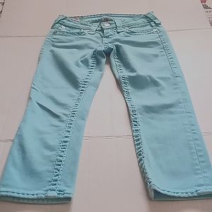 TRUE RELIGION WORLD TOUR  JEANS size 24 Color Green